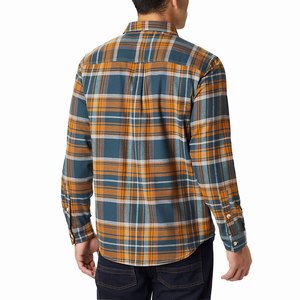 Columbia Boulder Ridge™ Långärmad Flannel Herr Grå/Bruna (LNUVM7904)